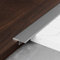 Raouoae Übergangsprofil 3 Stück*90cm Übergangsschiene Aluminium-T-Profil Arbeitsplatten Verbindungsschiene Übergangsleiste Laminat for Verbinden Von Böden Gleicher Höhe(Pistolengrau,Breite 8 mm)