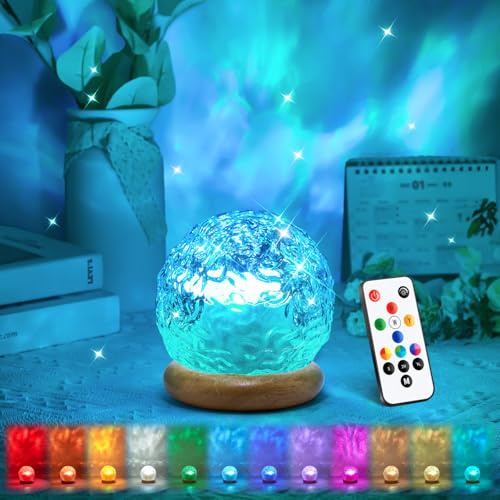 Ambient Lighting Mood Lighting,18 Colors Aurora Light Projector for Bedroom,Dimmable Northern Lights Projector&Night Light Projector with Remote,Aesthetic Room Decor Gifts for Teen Girls Birthday Gift