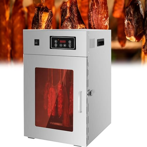 Essiccatore per carne secca, essiccatore rotante per carne, essiccatore per alimenti commerciale con timer digitale, essiccatore rotante per alimenti con regolazione da 30 a 90 ℃(Dryer 7kg at one time