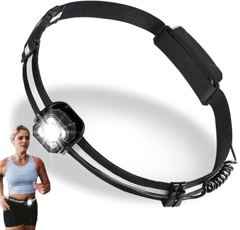 zwxqe Lampe de course à pied, étanche, lumière à intensité variable, bande réfléchissante, lumière de course à pied, lumière de course à pied pour le cyclisme