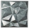 Eurodeco Lot de 12 panneaux muraux en plastique PVC, 3 m², aspect 3D, 50 x 50 cm, pour salle de jeu, plafond, bronze rouille D094