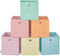 SONGMICS Aufbewahrungsbox, 6er Set, Ordnungsboxen, Faltbox, 33 x 33 x 33 cm, Stoffbox, für Würfelregal, Organizer bunt, Aufbewahrungskorb, für Schlafzimmer, Wohnzimmer RFB233X01
