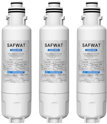 HX2019FR-A HX2019F-A Water Filter Compatible with Hisense HRM260N6TSE HRFD560SW HRCD585BW HRFD634BW HRCD650BW HRCD586TBWB Mora MRM260N6TSE Refrigerator (3 Pack)