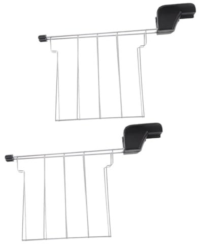 Cabilock 2pcs Bun Warming Rack for Toaster Dishwasher Safe Sandwich Holder Compact and Kitchen Accessory for Toast and Bread Slices