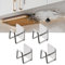 ZYLEDW 4 Stücke Edelstahl schneidebretthaken, schneidebrett Halter Regal, deckelhalter küche, Spülenschwammregal, Ladung von 5 kg, topfdeckel Organizer