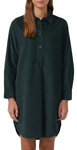 s.Oliver Damen Kleid – Feincord, Hemdkragen, Regular Fit