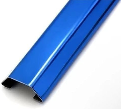 Stainless steel Cord Cover,Self-Adhesive Cable Management Tray for Floor & Wall, Cable Concealer, Use for Home, Office, Workshop(Blue,38x14x20mm)