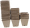 ibasenice 50 Stück Blumentopf Aus Papier Anzuchttöpfe Für Pflanzen Sämlingsbecher Kleine Pflanztöpfe Pulpe Sämling Tasse Light Brown