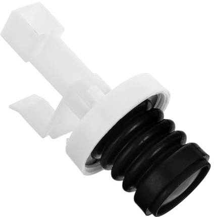 Plastic Valve Cap Washing Machine Black Drain Pump Filter 38mm | ABS Strainer, Mesh Design for Drum Washers, A345 Part, Leak Prevention and Wide Compatibility