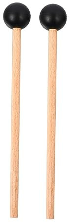 Gatuida Marimbaschlägel Holzgriff Anfänger Und Profis Hochwertige Percussion Sticks Für Glockenspiel Und Xylophon Gesamtlänge Langlebig Und Sicher Anwendung