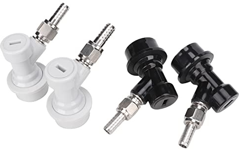 Wakects Kugelschloss-Fassnoten-Pin-Sperrfässer-Stecker Sanke Keg-Adapter MFL-Gewinde-Trennungsvorrichtung für Gas und Flüssigkeit mit Schwenkernmuttern Einfacher Anschluss Kunststoff-Bestandsbestand