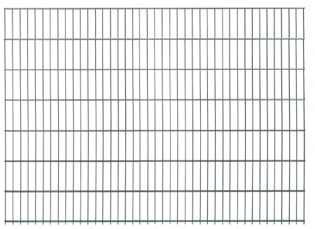 4x Doppelstabmatten (8 Meter) | Höhe 143 cm | Anthrazit | verzinkt & pulverbeschichtet | UV- und witterungsbeständig | Gitterstabmatten in Industriequalität