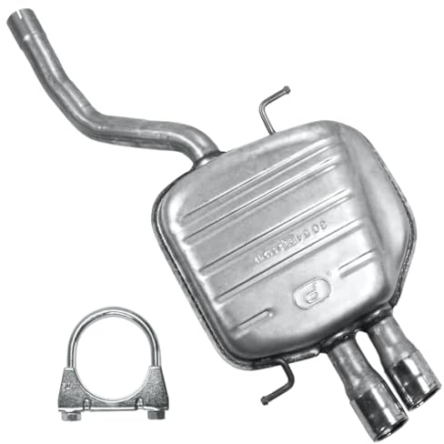 POLMOstrow Auspuff für VW Passat B6 2005-2010 | Endtopf, Motoren: 1.8 TSI - 1.9 TDI - 2.0 TDI - 2.0 FSI | Kombi, Limousine