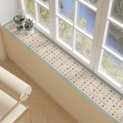rutschfeste Fensterbankmatten, Fensterbank-Schutzmatte aus PU, Wasserdicht Und Leicht zu Reinigen, Geeignet für Balkone, Katzen, Hunde und Pflanzen(Blue,20x150cm)