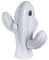 Sagebrook Home Deko Keramik Kaktus Figur, weiß, 11 x 9.75 x 13.5