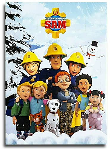 Feuerwehrmann Sam Adventskalender mit Milchschokolade 75g