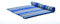 Leewadee Faltbare Bodenmatratze - Japanischer Rollbarer Futon - Tatami Faltmatte - Gästebett - Camping Matratze - Thai Massage Matte, Kapok Füllung, Blau