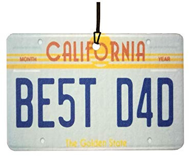 Ali Air Freshener California - Best Dad Nummernschild Auto Lufterfrischer