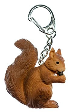 Miniblings Eichhörnchen Schlüsselanhänger Klettertier Kinder Hörnchen Tiere Braun - Handmade Modeschmuck I I Anhänger Schlüsselring Schlüsselband Keyring