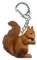 Miniblings Eichhörnchen Schlüsselanhänger Klettertier Kinder Hörnchen Tiere Braun - Handmade Modeschmuck I I Anhänger Schlüsselring Schlüsselband Keyring