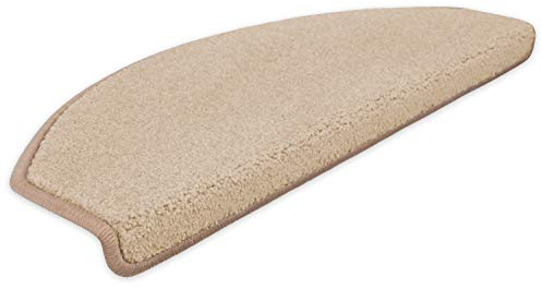 Kettelservice-Metzker Stufenmatten Pegasus Halbrund | in vielen Set Varianten | 65x24x4cm | Beige 16 Stück