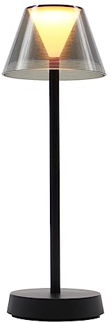 Lumisky Dimmbare LED-Schreibtischlampe kabellos Akku H34CM BEVERLY BLACK