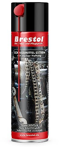 Brestol SCHMIERMITTEL EXTREM SPRAY 400 ml mit starker Haftung - Schmierspray Silikonspray Kriechöl Zahnradspray Kettenspray Seilspray Kolbenspray Haftschmierstoff Haftspray Haftschmiermittel