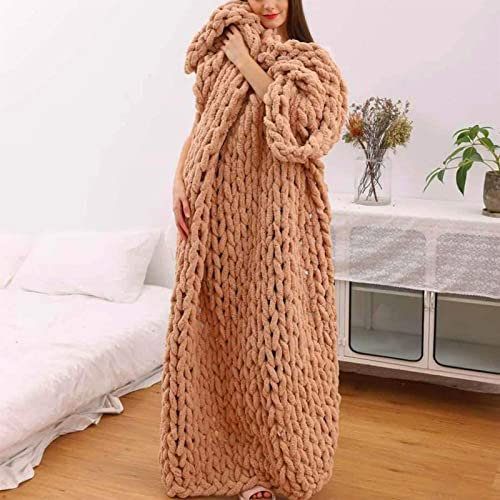 Chunky Strickdecke Kuscheldecke Decke Handgefertigt​Riesen Weiche Dicke Gemütliche Bettdecke,Sommer Klimaanlage Decke Mode Sofa Decke Yoga Matte Teppich Wohnkultur Geschen
