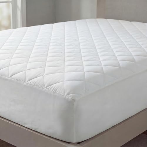 The Fine Bedding Company - Smart Temperature Mattress Protector - Double - Activated Cooling Technology - Mattress Topper - Machine Washable