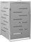 vidaXL Mülltonnenbox für 1 Tonne Abschließbar Rostfrei Müllbox Mülltonne Mülltonnenverkleidung Müllcontainer Gartenbox 69x77,5x115cm Edelstahl