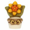 THUN - Vasetto con Narciso - Ceramica - Bomboniere - 4,7x3,5x 6 cm h
