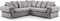 Verona | 3 Seater 2 Seater Corner Sofa | Grey Fabric | Warranty Included