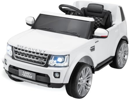 Xootz Kids Land Rover Discovery 12V Electric Ride-On Car - White