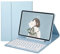 QYiiD Étui pour iPad Pro 11 2021 3ème génération avec clavier rond coloré Pro 11 2020 2ème génération sans fil détachable Smart Cover pour iPad Pro 11 2021/2020/2018, bleu