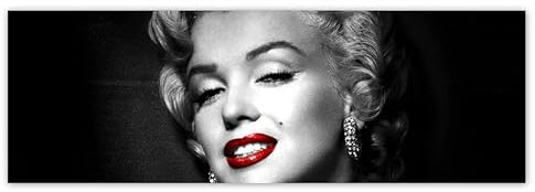 Tapete Vlies Premium Vlies Wand Dekor 312x104cm Marilyn Monroe Maulwurf No.H585M_TV5BW