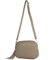 modamoda de - T238 - ital. Damen Umhängetasche Leder Medium, Farbe:Dunkeltaupe
