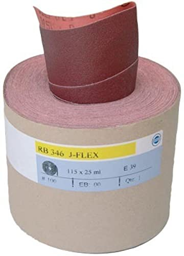 Rouleau toile abrasive HERMES Rb 346 J-flex - grain 120 ? 115x25m - 6147409