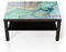DEQORI Glastisch | schwarz groß 90x50 cm | Motiv Zerlaufene Wasserfarbe | ausgefallener Beistelltisch aus Glas | Hochglanz Couchtisch fürs Wohnzimmer | moderner Couch Tisch mit Design