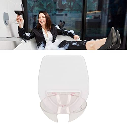 Fyearfly Tragbare Weinhalter, 2 Stück Transparenter Dusch Weinhalter Saugnapf Getränkehalter, Kunststoff Einfache Montage Weinglashalter Für Badezimmer, Badewanne, Spiegel Und Sauna