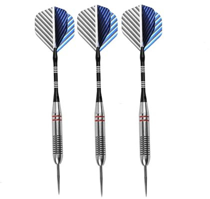 FUZVOL Professional Darts Set Steel Tip-Aluminum Stems Darts Flights with 24 Grams-3 Packs