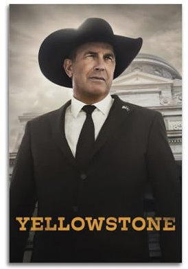 Terp Yellowstone Poster, Wandkunst, Poster, Geschenk für Freunde, Schlafzimmer, Wohnzimmer, Dekoration, modern, ästhetisch, ungerahmt, 40 x 60 cm