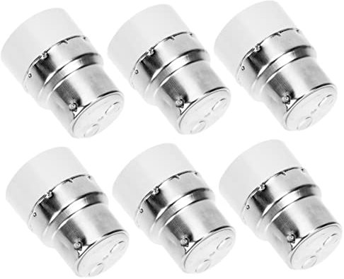 6 Pièces Convertir La Tête De Lampe Adaptateur B22 E14 Adaptateur De Culot Dampoule Adaptateur Dampoule Socle Léger Adaptateur De Lampe E27 Se Déployer Pc Led Blanche