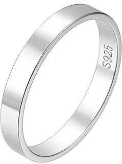 Suplight Ring Silber 925 Damen Verlobungsring Promise Ring Breite 3mm Größe 54 Hochzeitsringe Eheringe Trauringe Ewigkeitsring Statement Ring