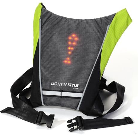 Reflektierende Warnweste, Clip, wiederaufladbar, USB, mit LED, blinkend, Sicherheitsausrüstung für Laufen, Joggen, Reiten, Fahrrad, Roller, Mountainbike, einfache Installation.