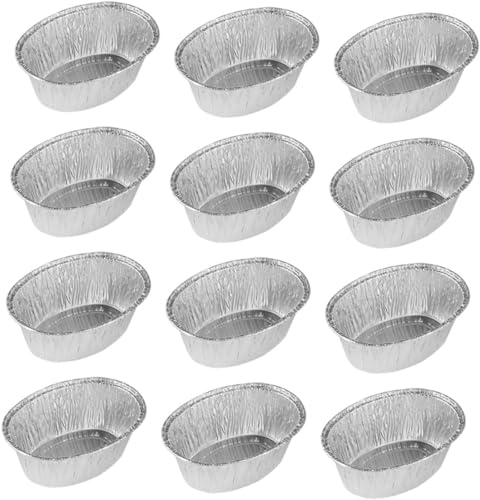 150 pz. Teglia da Forno Teglia Usa E Getta Teglia da Forno in Latta Usa E Getta Foglio di Alluminio Teglia da Forno Teglia Ovale in Alluminio Teglia da Forno Ovale Rotonda Teglia per Pane