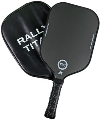 Titan Pro Control Pala | Aprobado por USAPA | Núcleo de 16 mm | Palas de pickleball Rally Titan | Superficie de fricción de fibra de carbono texturizada T700 | Núcleo de panal de polipropileno |