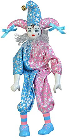 F Fityle 15 Zoll Porzellan Dreieck Puppe, Dekoratives Geschenk für Schreibtisch