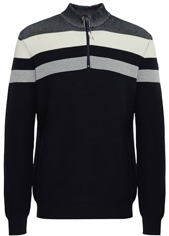 FQ1924 FQKyle Herren Troyer Strickpullover Pullover 100% Baumwolle Regular fit, Größe:XL, Farbe:Salute (194011)