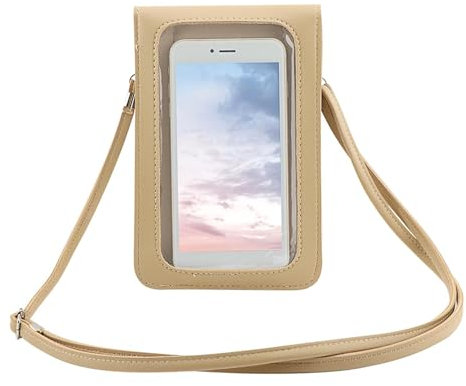 Amusingtao Large Touch Screen Crossbody Phone Purse cellphone Bag,Leather Crossbody Phone Bag With Magnetic Clamshell For Women/Girls