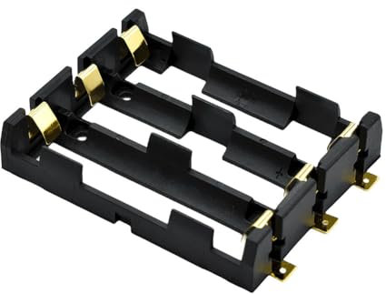 HTU 18650 SMT Battery Holder 18650 SMD Battery Box With Bronze Pins Rechargeable Battery Storage Box Case Holder SMT 1X 2X 3X 4X 18650 Battery Clip Holder Box Storage Case Power Bank